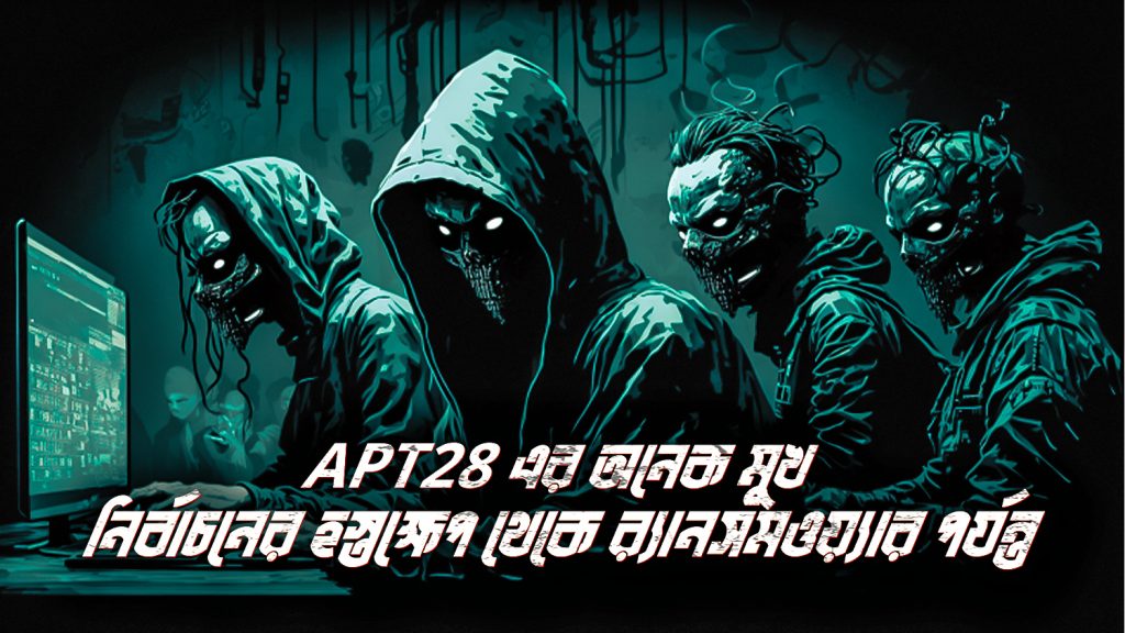 Read more about the article APT28 এর অনেক মুখ, নির্বাচনে হস্তক্ষেপ থেকে যুদ্ধ পর্যন্ত